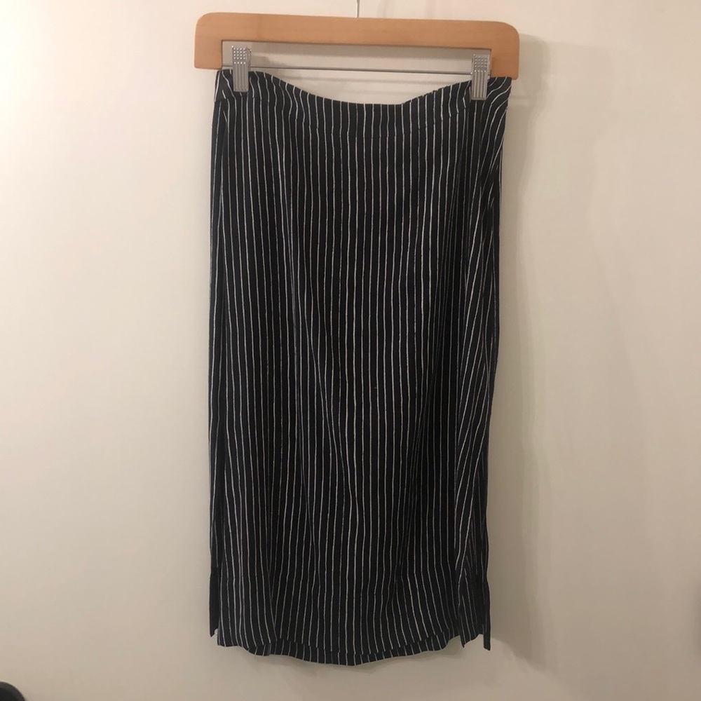 Madewell Stripe Medi Skirt